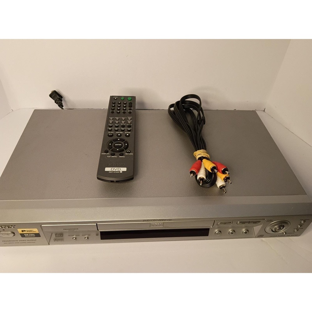 SONY DVP-NS715P DVD Player tested with remote and cables